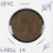 1842 - BRAIDED HAIR LARGE CENT - F