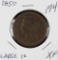 1850 - BRAIDED HAIR LARGE CENT - XF