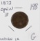 1873 OPEN 3 - INDIAN HEAD CENT - G