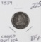 1834 - CAPPED BUST DIME - VF+