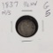 1837 - LIBERTY SEATED HALF DIME - G