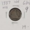1837 - NO STARS LIBERTY SEATED DIME G/AG