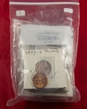 30 - PROOF AND UNC LINCOLN MEMORIAL CENTS