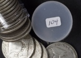 1 - ROLL (20 COINS) 1951 FRANKLIN HALF DOLLARS