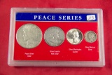 US SILVER PEACE SERIES $1.85 FACE VALUE IN PEACE DOLLAR