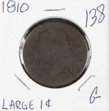 1810 OVER Q - CLASSIC HEAD LARGE CENT - G