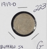 1919-D BUFFALO NICKEL - G