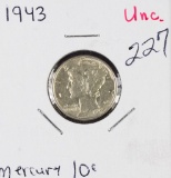 1943 - MERCURY DIME - UNC