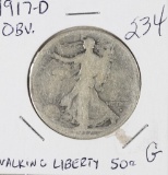 1917-D OBV WALKING LIBERTY HALF DOLLAR - G
