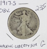 1917-S OBV WALKING LIBERTY HALF DOLLAR - G