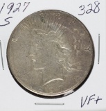 1927 - S PEACE DOLLAR - VF+