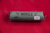 1 - ROLL (40 COINS) - WWII SILVER NICKELS