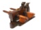Solid Rosewood & Boxwood Screw-Arm Plough Plane by an Unrecorded Maker