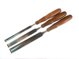 3 Buck Brothers Woodworking Gouges