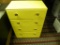 Yellow 4 drawer dresser