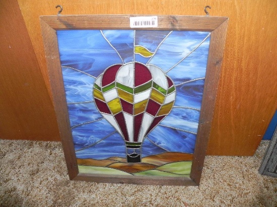 Hot air balloon stained glass