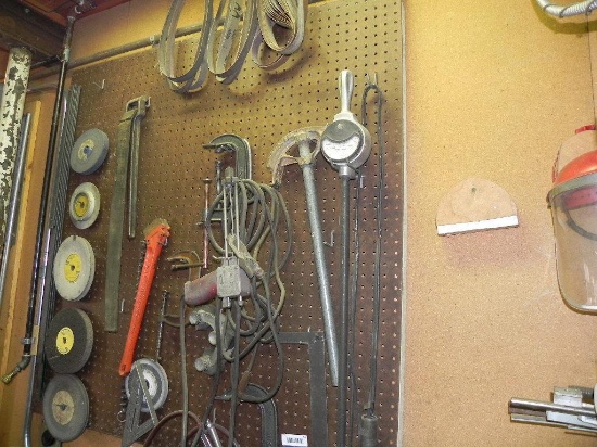 Pegboard full of tools