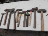 11 piece hammer lot