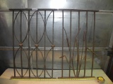 2 early cast iron fence panels