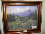 Sunset over Mt. Meeker - Becky Everitt- pastel