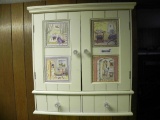 White wall cabinet