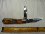 Case 10 dot stag handle 2 blade knife