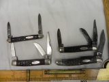 Four Case knives