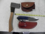 Kabar knife and knives of Alaska hatchet