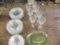 42 piece etched glass dish set