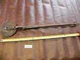 1800's hand forged communion wafers press ?