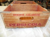 Denver CO embossed wooden Pepsi-Cola crate