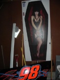 Stock car panel and cardboard Elvira.