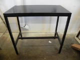 Black bar height table