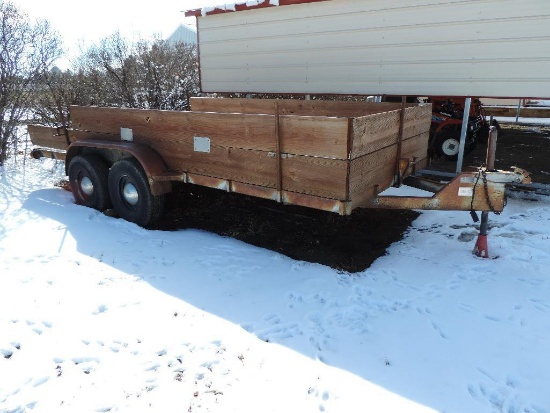 1980 Kine trailer with title. Also includes a custom 2" drop hitch.