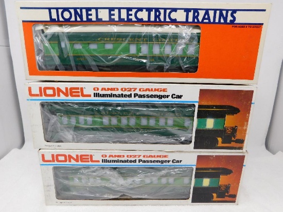Lionel O gauge Crescent Limited passenger cars