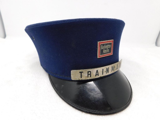 Burlington Route Railroad conductors hat