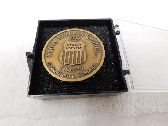 Union Pacific Railroad Safety Through Bronze quality coin