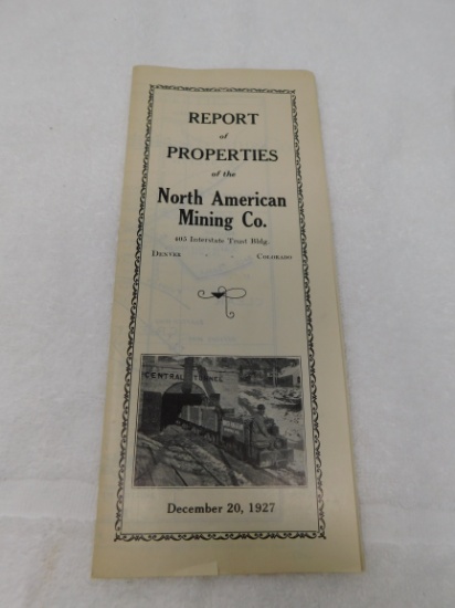 Colorado Mining report of properties of the North American Mining Co