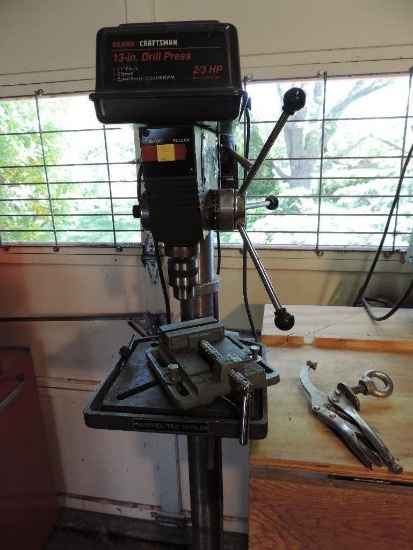 Craftsman 2/3 HP Drill Press with chuck.