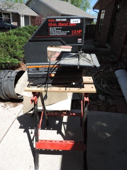 Craftsman 10" band saw w/ stand (tested operable).