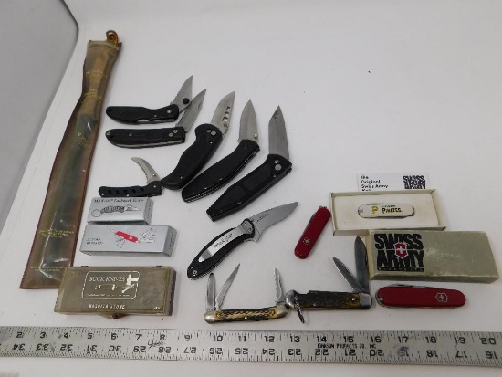 Knives and sharpening assortment
