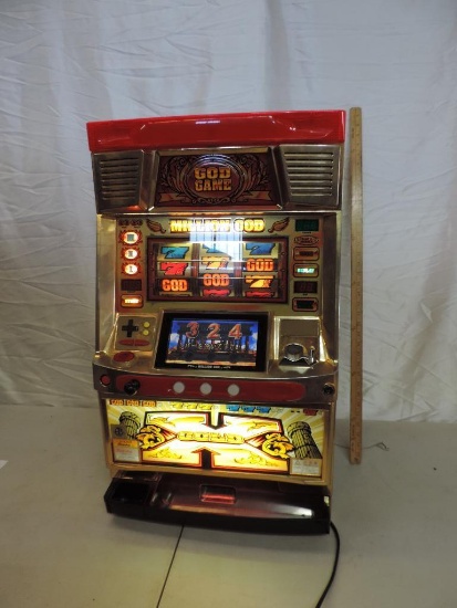 Mizuho X Gold electric slot machine, fully funtional with key and tokens.
