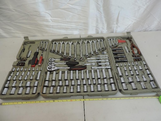 Large Crescent brand tool kit in used condition.