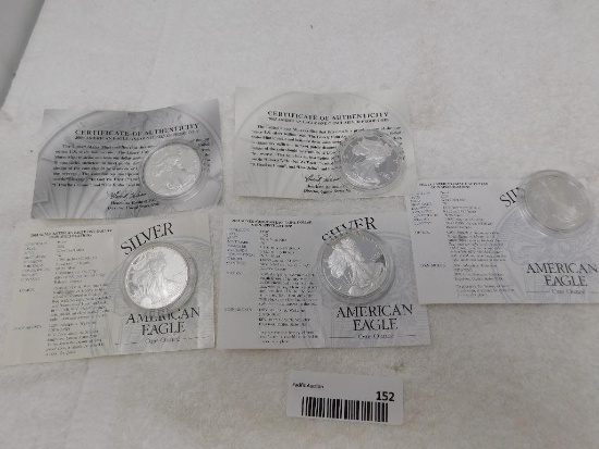 US Silver Dollar proof coins