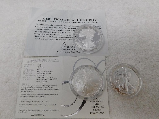 US Silver Dollar proof coins