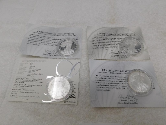 US Silver Dollar proof coins