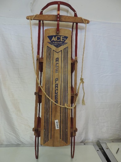 Ace Hardware Pacer vintage sled. 15x6x54".