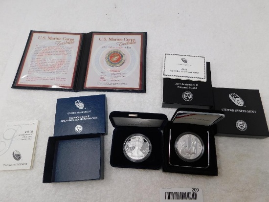 US Silver Eagle and bullion coins