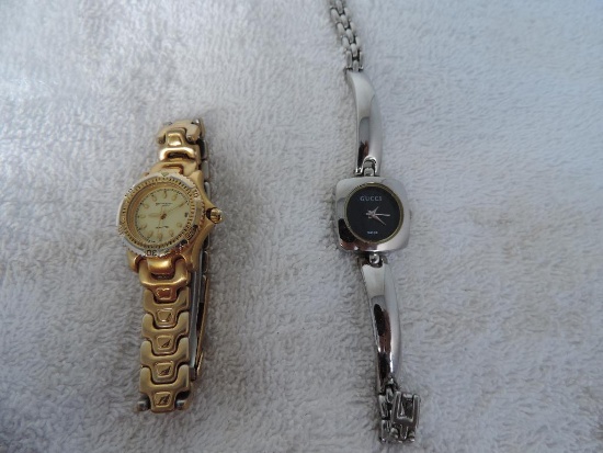 Wittnauer 100 meter women's watch and a Gucci 1500 watch untested.