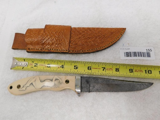 Fowler custom Damascus knife